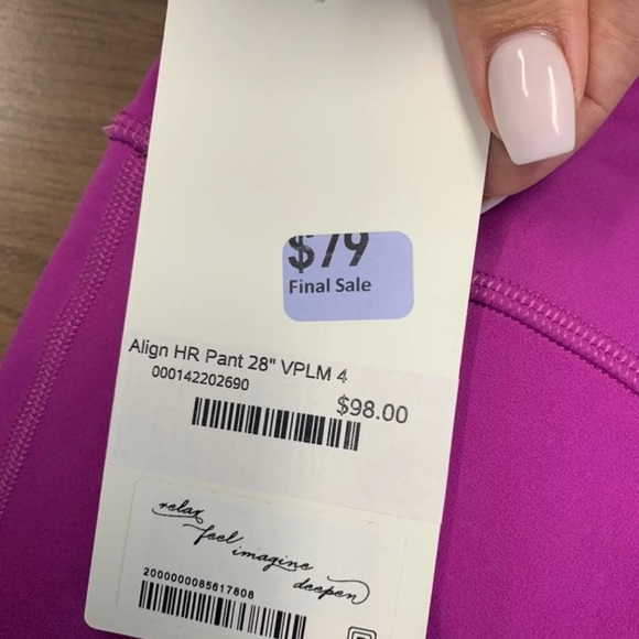 Lululemon Align legging size 4 28" - Picture 3 of 3